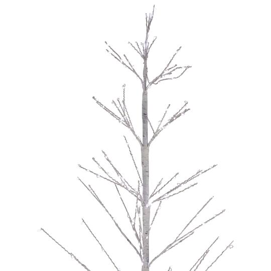 6ft. Pre-Lit White Birch Twig Artificial Tree, Pure White LED Lights